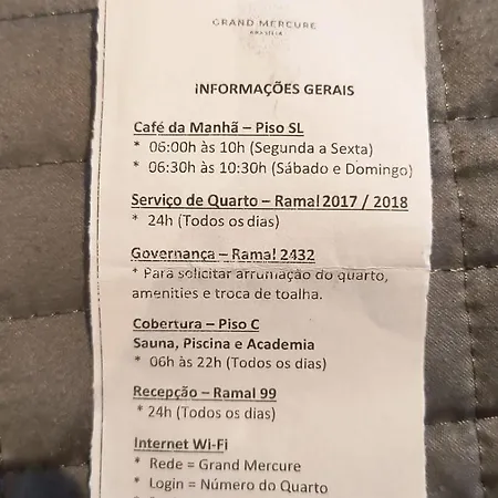Hotel Grand Mercure Flat Particular Com Varanda, Garagem E Wi-Fi Brasília Exterior foto